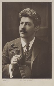 Fritz Kreisler, austriacki skrzypek i kompozytor autorstwa Austrian Photographer