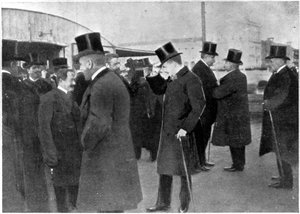 Scena zabójstwa arcyksięcia Franciszka Ferdynanda i jego żony Zofii, księżnej Hohenberg, 1914