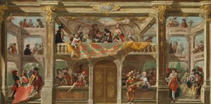Bal maskowy w Czechach, ok.1748 autorstwa Austrian School