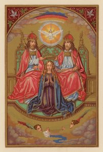 Koronacja B M V (chromolit) autorstwa Austrian School
