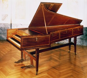 Klawesyn należący do Franza Josepha Haydna (1732-1809) autorstwa Austrian School