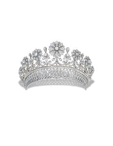 Kochert Antique Diamond Tiara (diament, srebro i złoto) autorstwa Austrian School