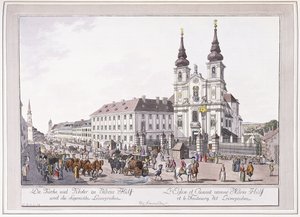 Kościół parafialny i klasztor Mariahilf w Leimggruben autorstwa Austrian School