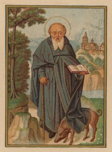 S Antonius (chromolitho) autorstwa Austrian School