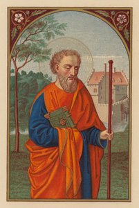 S Barnaba, Apostoł (chromolit) autorstwa Austrian School