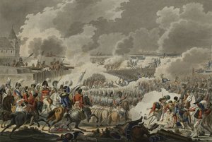 Bitwa pod Waterloo, 18 czerwca 1815 r., wydana przez Artaria and Co, ok. 1820 r. (akwaforta barwna) autorstwa Austrian School
