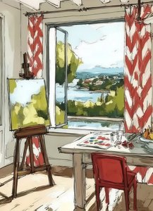 Pracownia artystyczna Bay View autorstwa Avanesova Elena