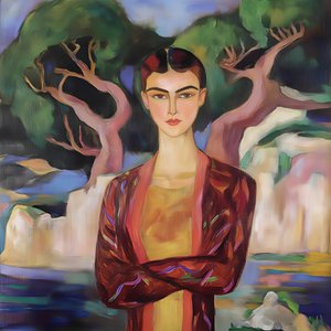 Portret spokojnej kobiety autorstwa Avanesova Elena