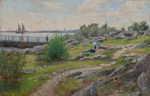 A. Lindman, Na wybrzeżu autorstwa Axel Lindman