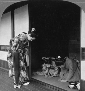 Trzy Japonki, Japonia, 1905.