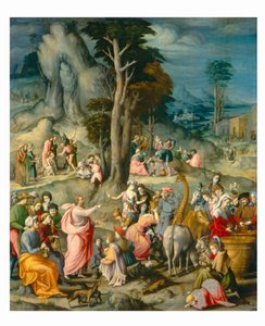 Zgromadzenie Manna autorstwa Bacchiacca