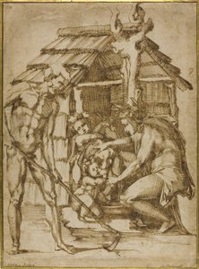 Pierwsza rodzina przed schronieniem, 1547-48 autorstwa Baccio Bandinelli
