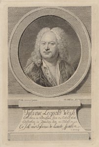 Portret Sylwiusza Leopolda Weissa 1686-1750, 1750.
