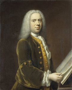Portret mężczyzny, prawdopodobnie Cornelis Troost (1696-1750) autorstwa Balthasar Denner
