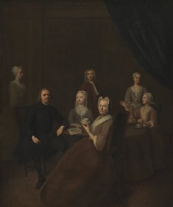Teściowie Artysty i część ich Dzieci autorstwa Balthasar Denner