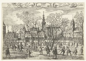 Dwór Zelandii w Middelburgu, 1644 thof van Zeelandt Ao. 1644 (tytuł na obiekcie) autorstwa Balthasar Florisz. van Berckenrode