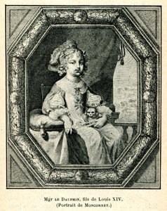 Cabanès, Edukacja książąt005 Delfin, syn Ludwika XIV autorstwa Balthasar Moncornet