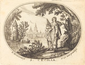 Święta Cecylia w krajobrazie autorstwa Balthasar Moncornet