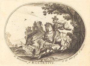 Święty Jerzy i Smok autorstwa Balthasar Moncornet