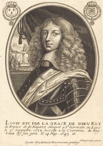 Ludwik XIV, król Francji autorstwa Balthasar Moncornet after Henry Stresor