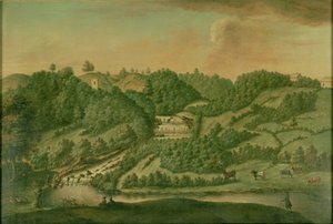 Widok na rzekę Skell w Studley Royal