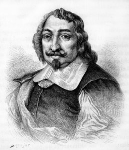 Samuel de Champlain, francuski odkrywca i kolonizator (w. 1567-1635). Kolonizator Kanady. Rycina z 1830 roku po poważnym portrecie autorstwa Moncorneta.