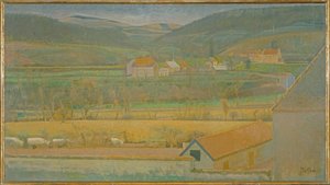 Dolina Yonne autorstwa Balthus Klossowski de Rola