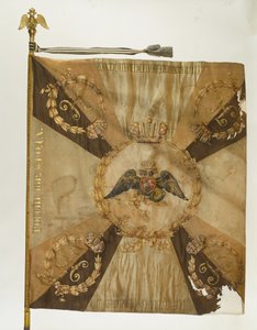 Flaga św. Jerzego moskiewskiego pułku piechoty w czasach Mikołaja I, lata 1830-1840