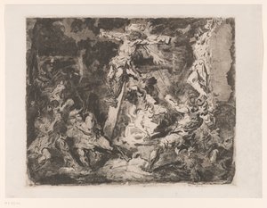 Chrystus na krzyżu autorstwa Barbara Elisabeth van Houten (signed by artist)