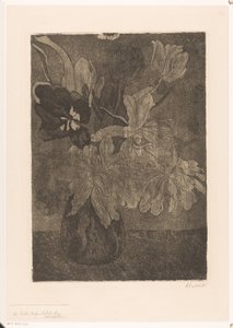 Wazon z tulipanami autorstwa Barbara Elisabeth van Houten (signed by artist)