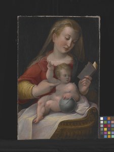 Madonna z Dzieciątkiem (olej na płótnie)