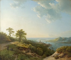 Widok na Heidelberg, 1837