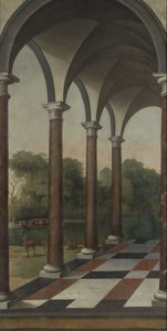 Kolumnada dająca się na Park autorstwa Barent Fabritius (attributed to)