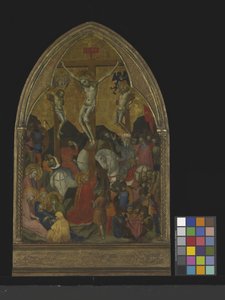 Crucificação (têmpera e ouro sobre madeira) polimento autorstwa Barnaba da Modena