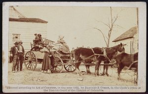 Wyjazd z Old Homestead, Centreville, Virginia, 1862, z Bradys Album Gallery, nr 306 (zdjęcie bw) autorstwa Barnard and Gibson