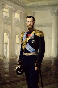 Portret cesarza Mikołaja II autorstwa Baron Ernest Friedrich von Liphart