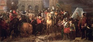 Wjazd Henryka IV do Paryża, 22 marca 1594 (namalowany w 1817) autorstwa Baron François Pascal Simon Gérard