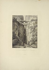 Natural Bridges of Icononzo, ilustracja z „Widoków Kordylierów i pomników rdzennych ludów Ameryki” autorstwa Alexandra von Humboldta i Aime Bonpland, 1813 autorstwa Baron Friedrich Alexander von Humboldt