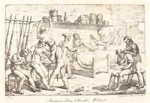 Wnętrze Izby Wojskowej autorstwa Baron Louis Albert Guillain Bacler d