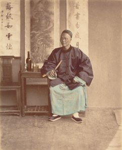[Siedząca Chinka z wachlarzem], 1870.