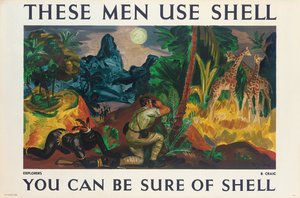Plakat reklamowy Shell autorstwa Barry Craig