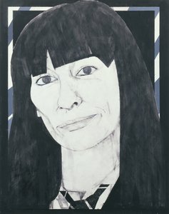 Portret Beryl Bainbridge, ilustracja do Cosmopolitan, lata 70. (na pokładzie gwasz)