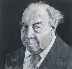 Portret J.B. Priestleya, ilustracja do The Listener, lata 70. (na płycie gwasz i ołówek)