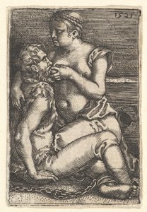 Cimon i Pero, połowa XVII wieku. autorstwa Barthel Beham
