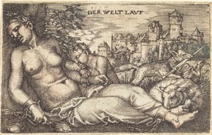 „Der Welt Lavf” (Śpiąca Sprawiedliwość) autorstwa Barthel Beham