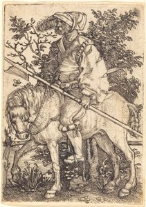 Halberdier na koniu autorstwa Barthel Beham