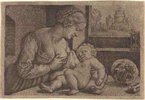 Madonna z Czaszką autorstwa Barthel Beham