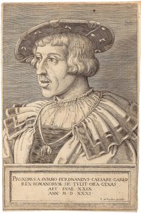 Portret cesarza Ferdynanda I 1503-1564, 1531. autorstwa Barthel Beham