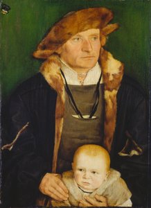 Portret Hansa Urmillera i jego syna autorstwa Barthel Beham