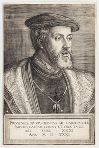Portret cesarza Karola V autorstwa Barthel Beham